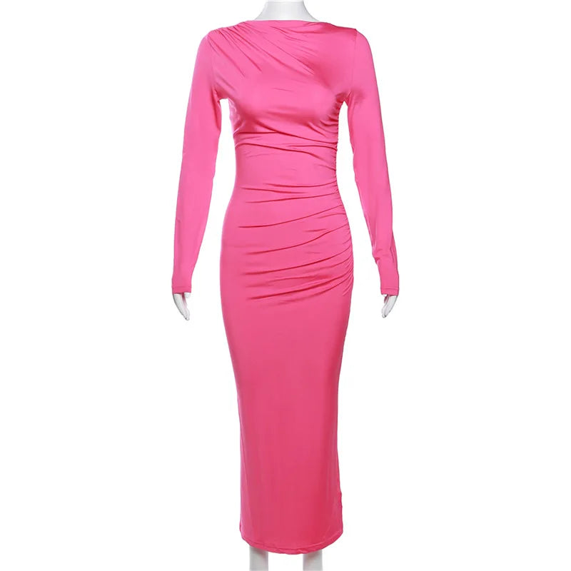 Fitted Shaping Maxi Dress - Noa