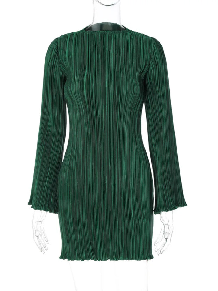 Shiny crepe mini dress - Wanda