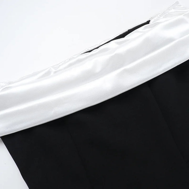 Mini dress with satin off-shoulder straps - Sia