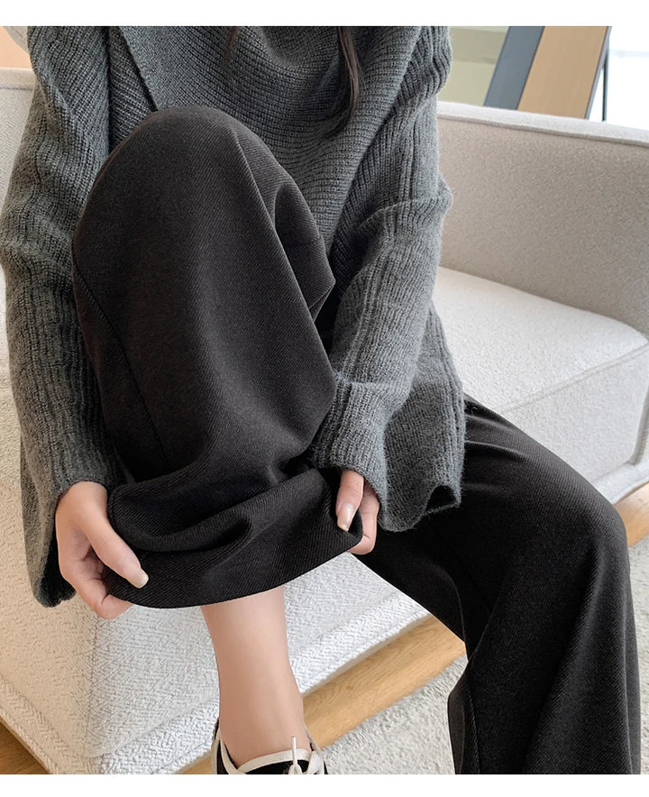 Tailored Wool Pants High Waist
