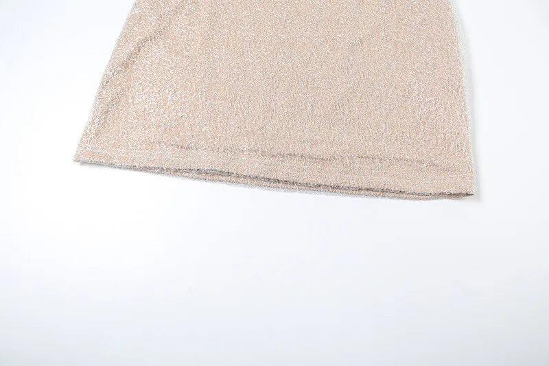 Fitted Mini Dress with Sequins - Pixie