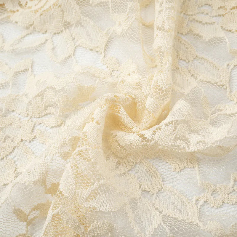 Strapless mini dress with tiered lace ruffle design - Mia Li