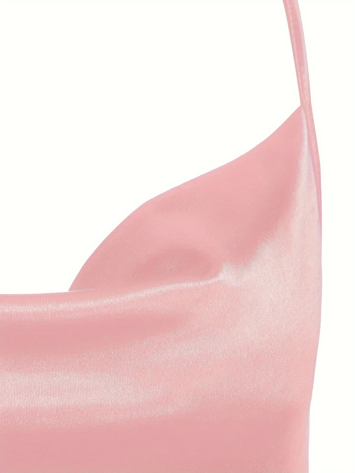 Satin Mini Dress - Bianca