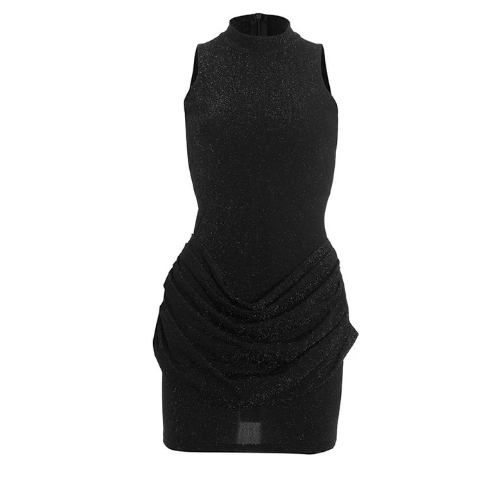 Mini sequin dress with pleated design - SHAYA