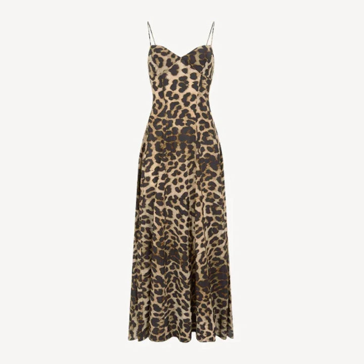 Leopard Print A-Line Maxi Dress - Milani