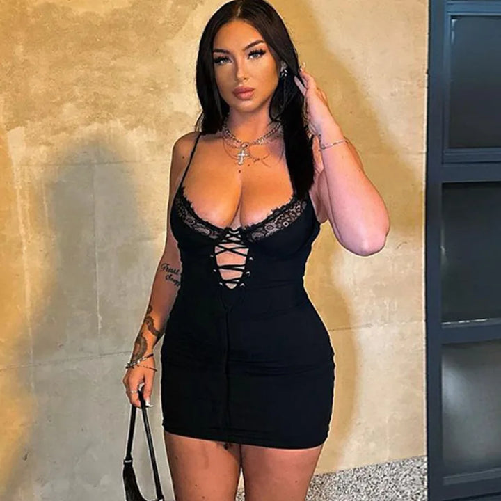 Mini Dress with Ties - Tanya