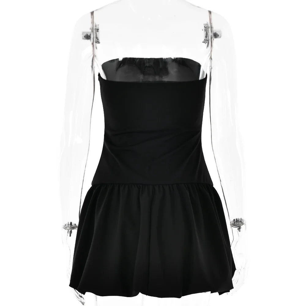 Strapless balloon-shaped mini dress - Baylor