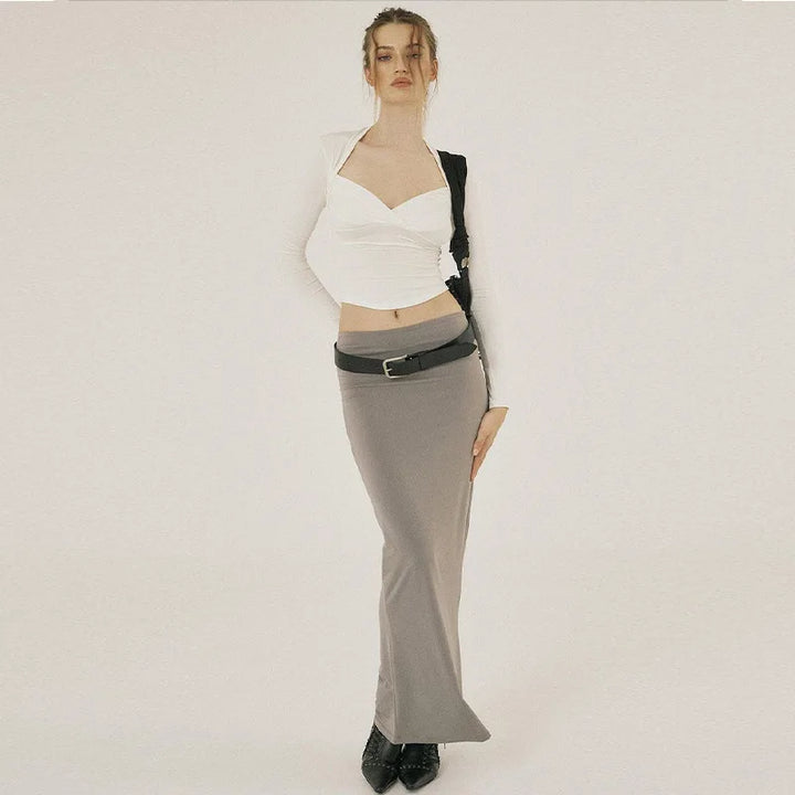 Elegant Shirt with Back Cutout - Mirli