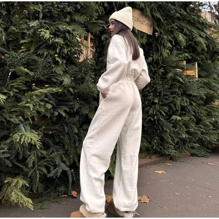 Winter Jumpsuit with Front Zipper - Frances