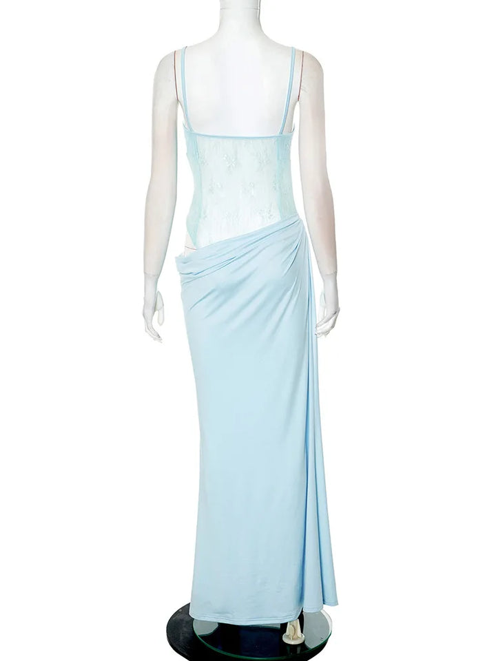 Maxi dress with lace decoration - Sherry