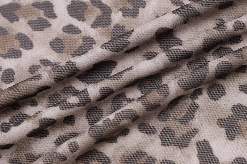 Leopard Print Chiffon Maxi Skirt - Ritz