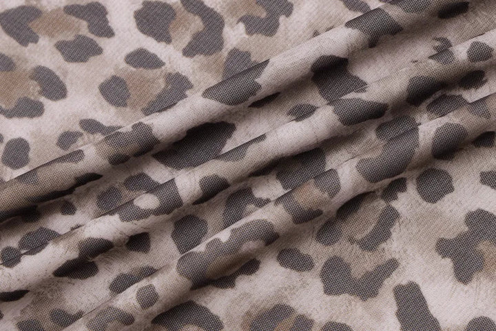 Leopard Print Chiffon Maxi Skirt - Ritz