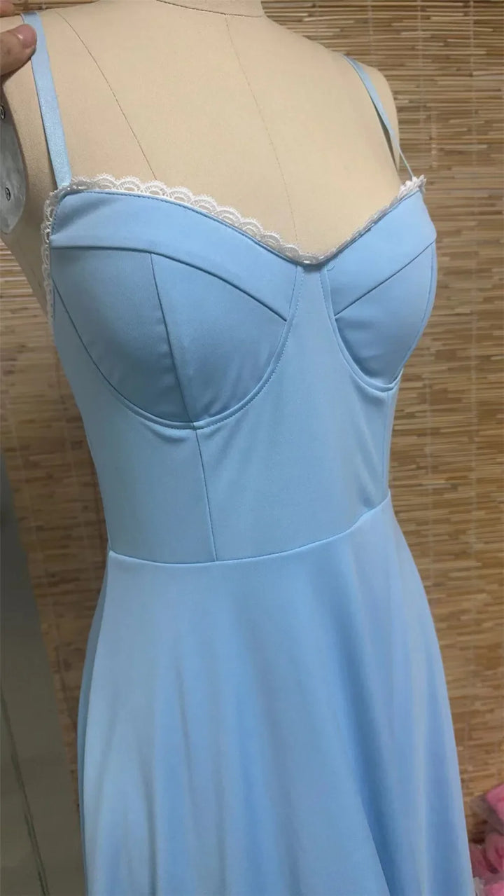 Midi Satin Dress - Adela