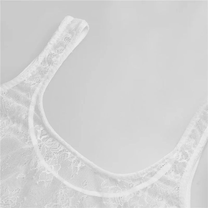 Transparent Lace Maxi Beach Dress - Sasha