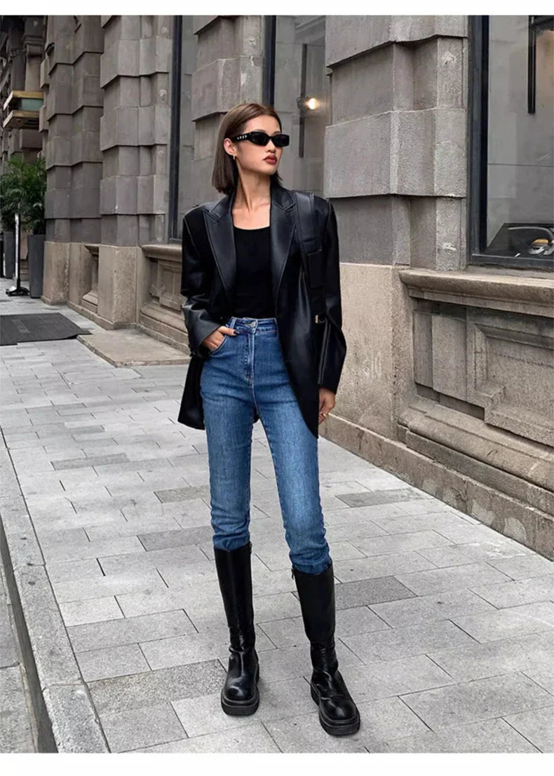 Tailored Leather Jacket - Rashal