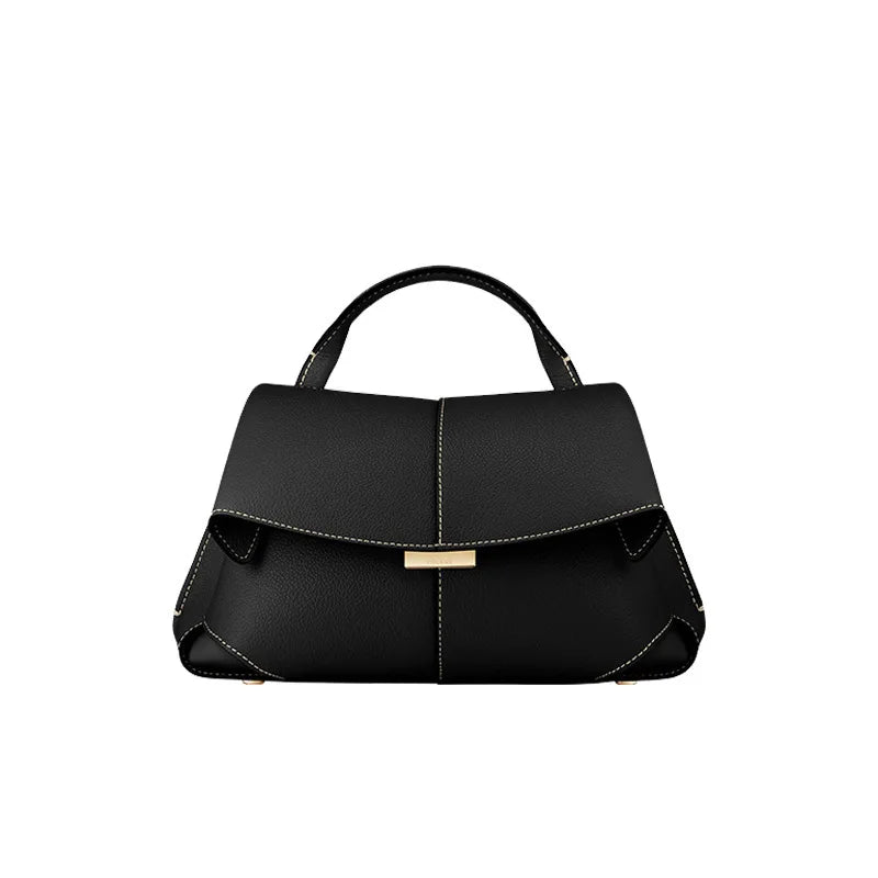 Leather bag with classic design