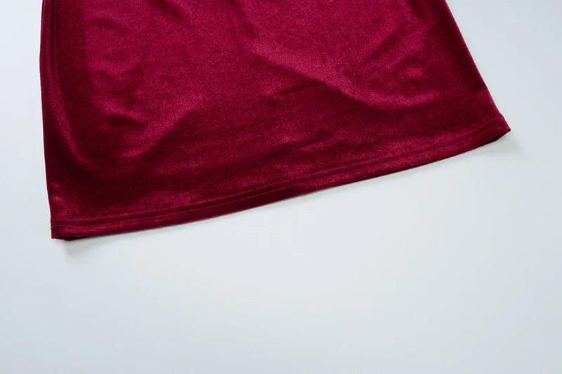 Velvet Strapless Mini Dress - Dorin