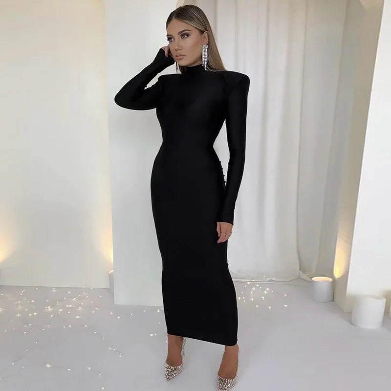 Fitted Shaping Maxi Dress - Cali