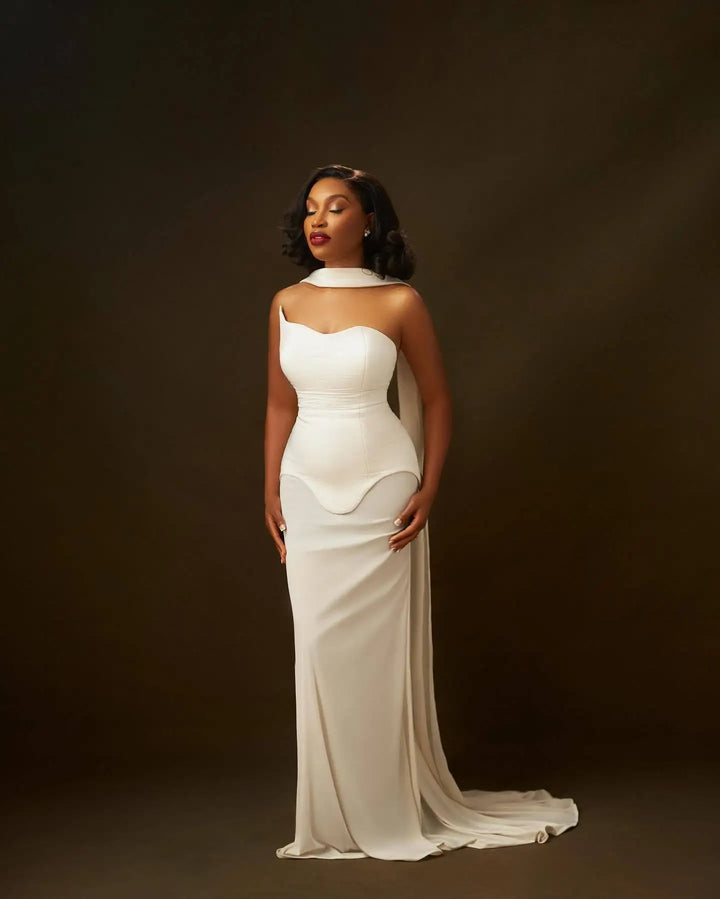 Strapless Chiffon Maxi Dress - Genesis