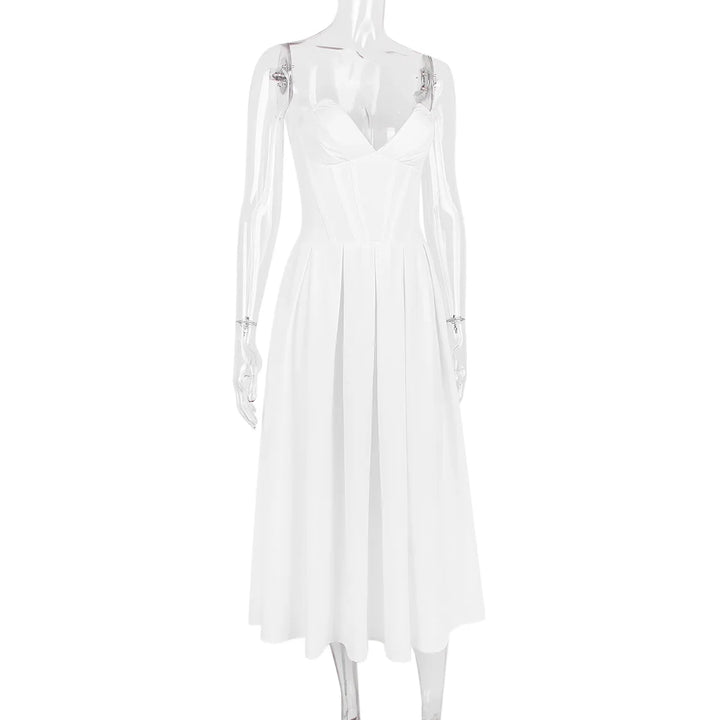 Strapless Midi Dress with Pockets - Fanny