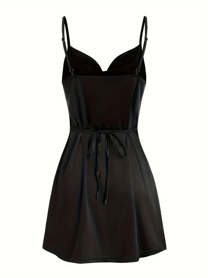 Satin Mini Dress - Bianca