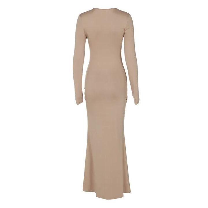 Maxi Dress with Pleats Design - Passy