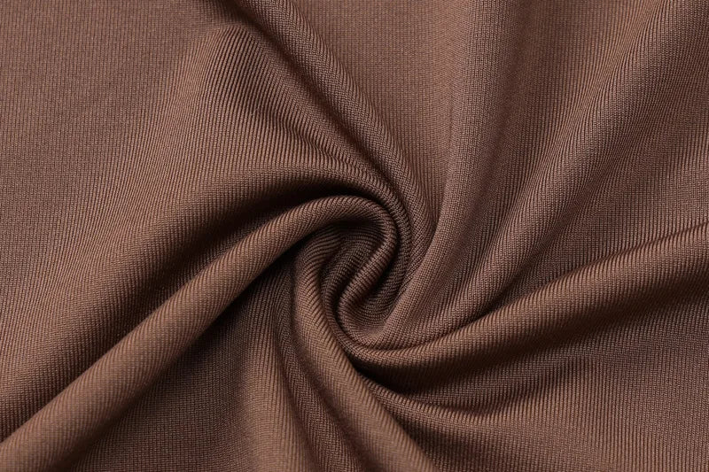 Mini Dress with Deep Draped Neckline and Asymmetric Design - Coral