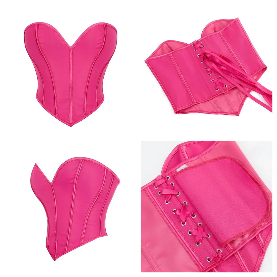 Strapless Corset with Heart-Shaped Neckline - Meredith