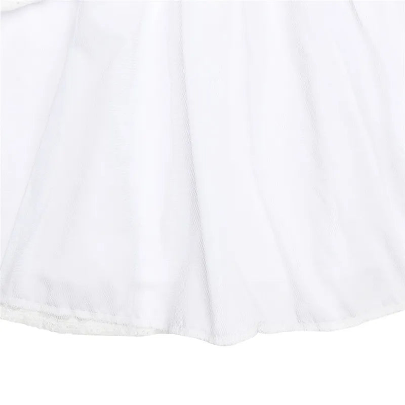 Country-style A-line mini dress with floral embroidery - Amanda