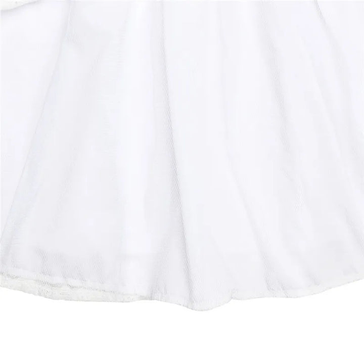 Country-style A-line mini dress with floral embroidery - Amanda