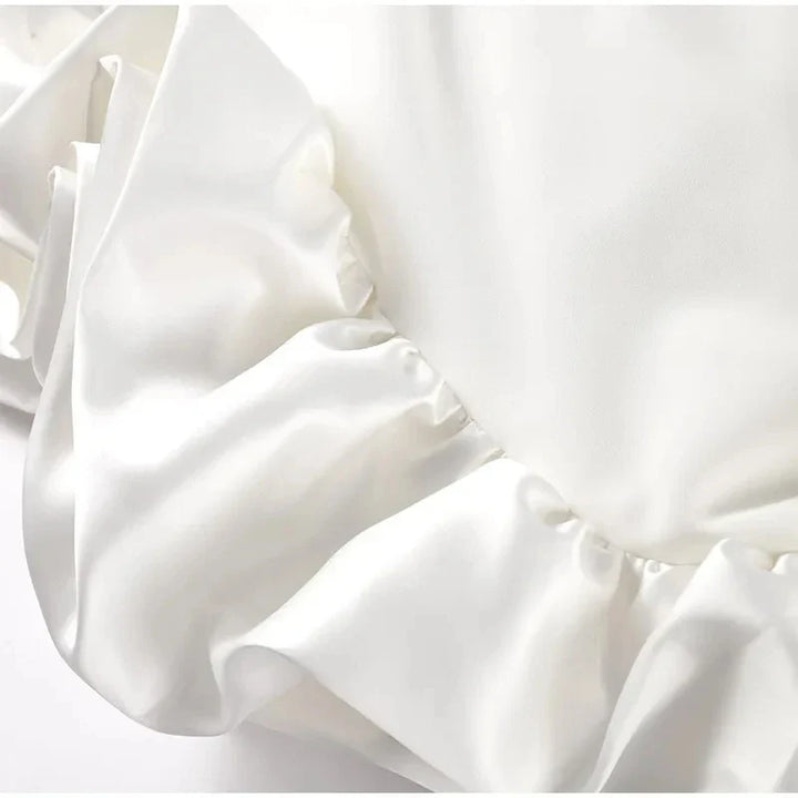 Mini Dress with Whipped Cream Design - Rosalie