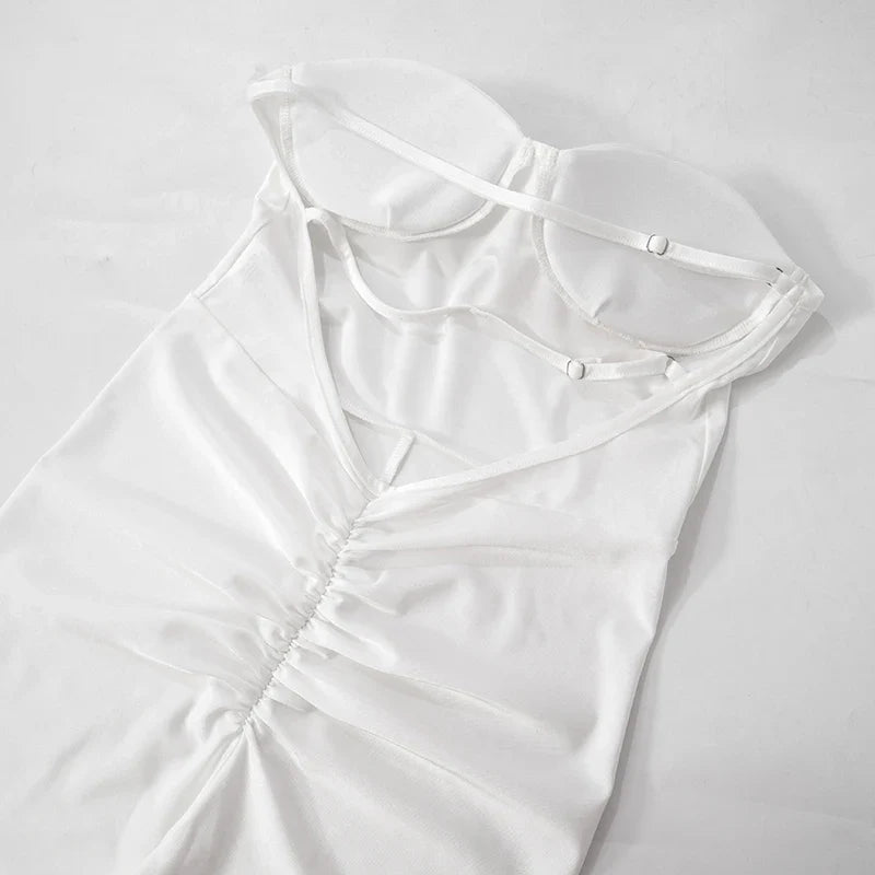 Strapless Shiny and Shaping Jumpsuit - Lorelai