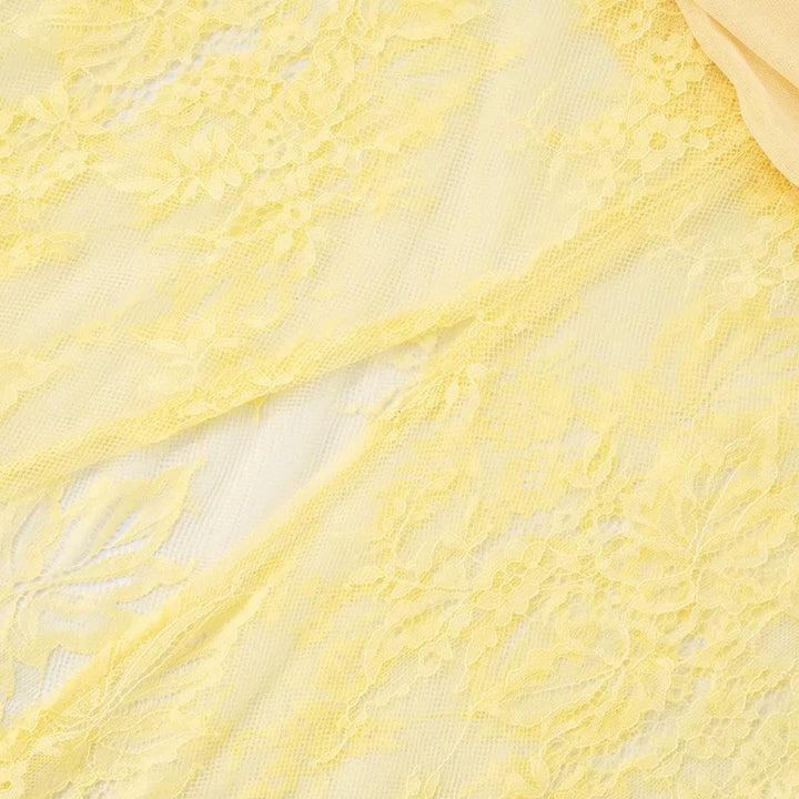 Maxi dress with ruching and lace design - Ameriza