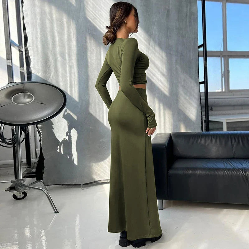Two-piece set with top and maxi skirt - Buddy
