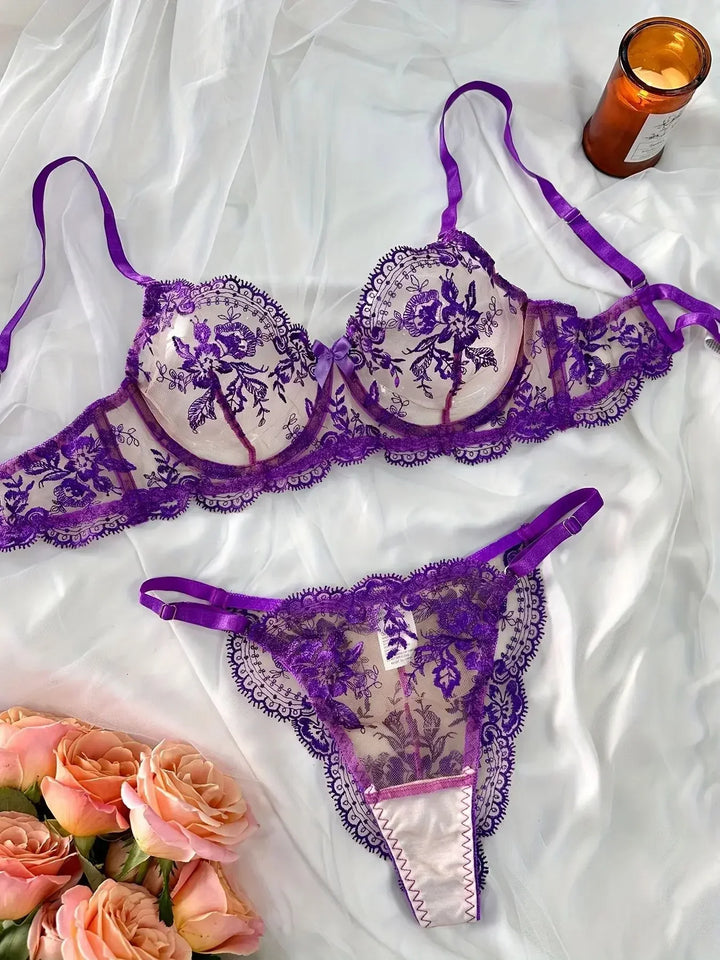 Sheer Floral Design Set - Journee