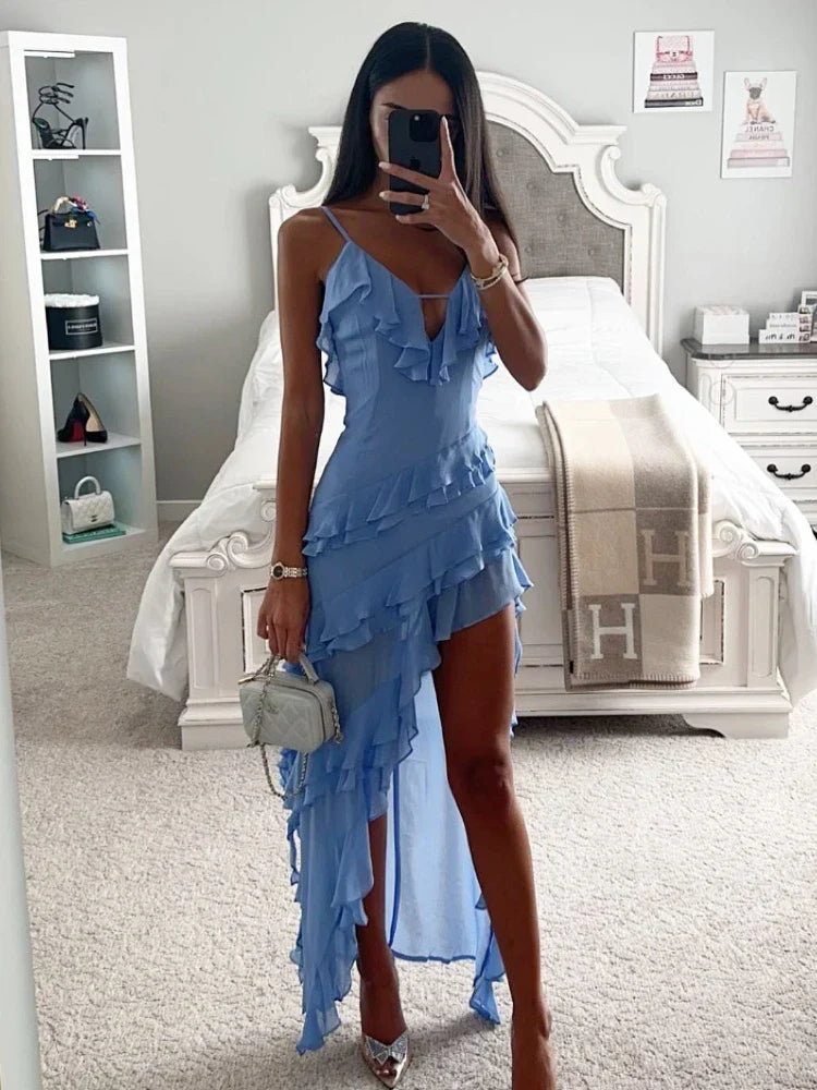 Tiered Ruffle Maxi Dress - Sailo
