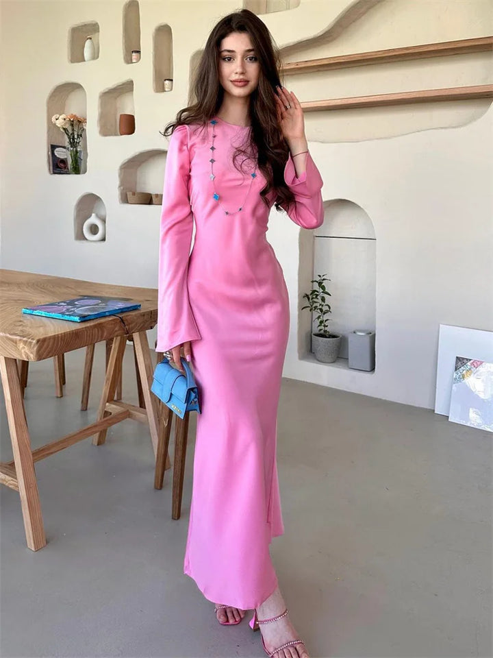 Satin maxi dress - Dekel