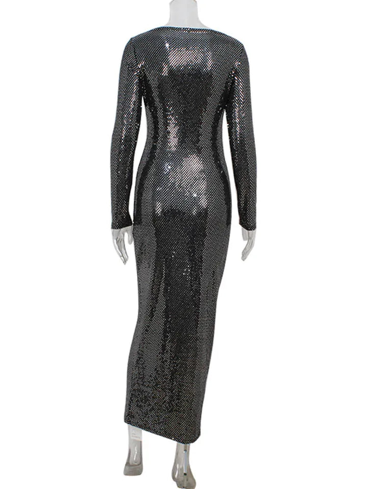 Maxi Dress with Sparkling Polka Dot Embellishment - Journee