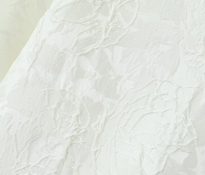 Mini Dress with Floral Embroidery and Lace Detail - Blanca