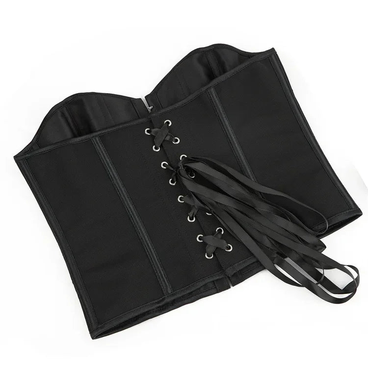 Strapless Corset with Pin Closure and Back Tie for Waist Shaping - Jayla