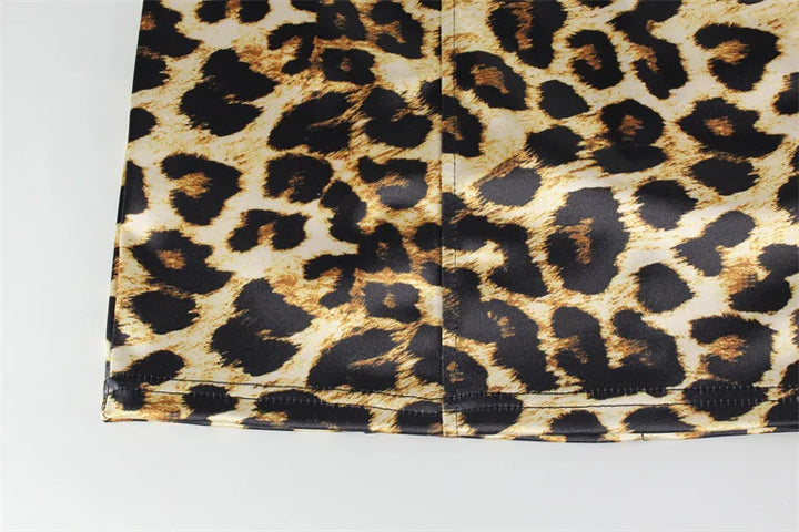 Fitted Strapless Leopard Print Mini Dress - LIONA