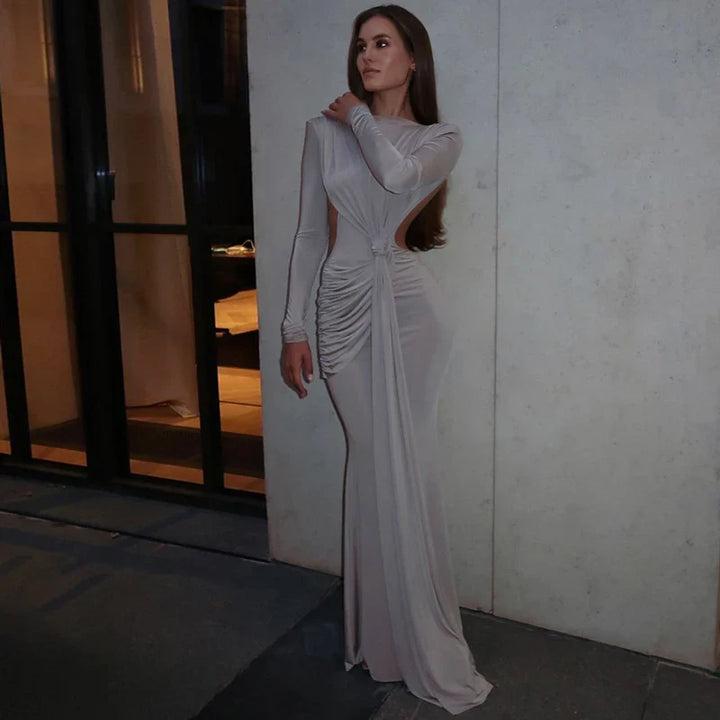 Maxi dress with open back design - Caitlin