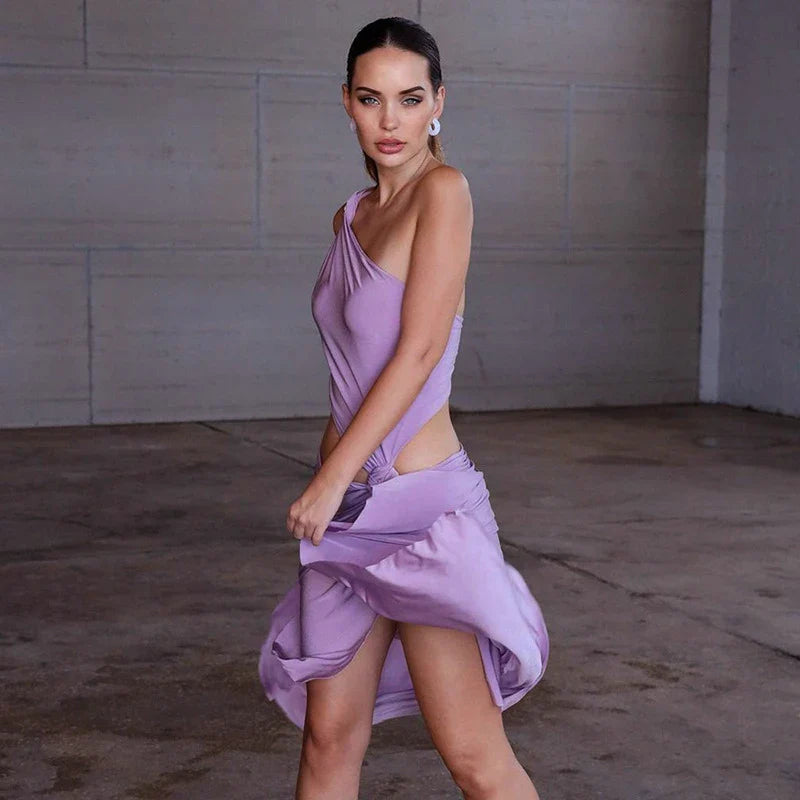 Maxi Dress with Slit - Kai