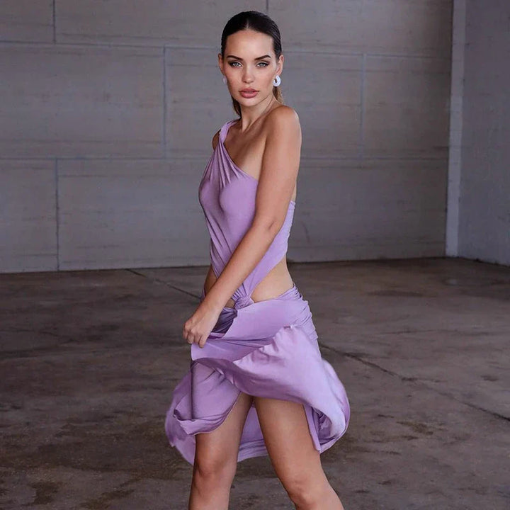 Maxi Dress with Slit - Kai