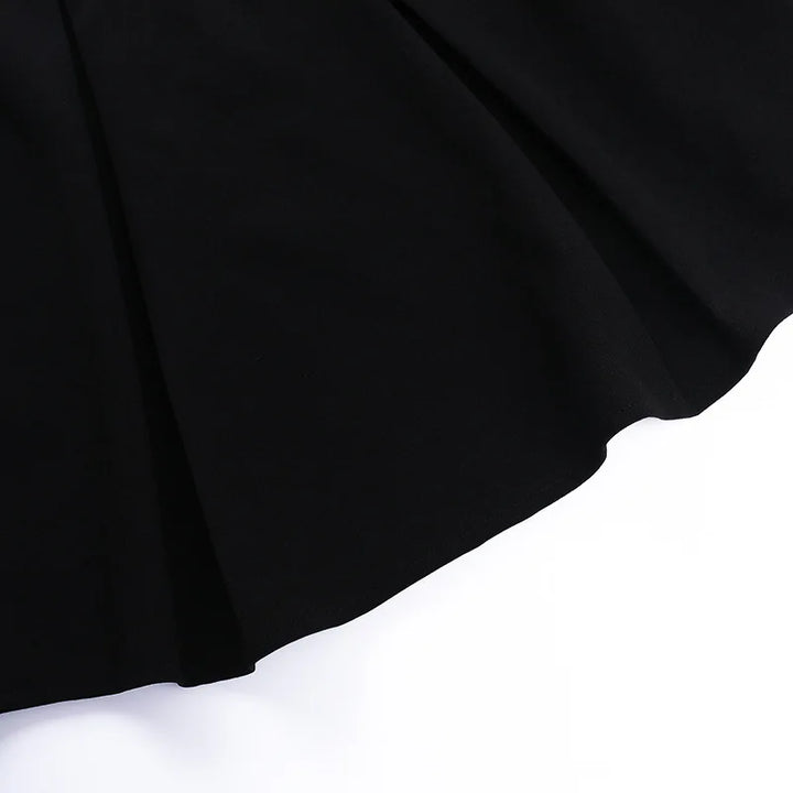 A-line mini dress decorated with pearls - Cory
