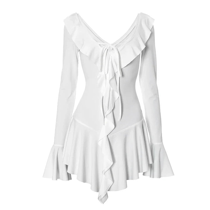 Mini Dress with Ruffle and Bell Sleeves - Philly