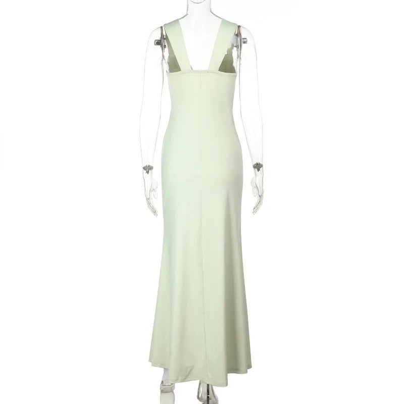 Elegant maxi dress with royal design - Diana