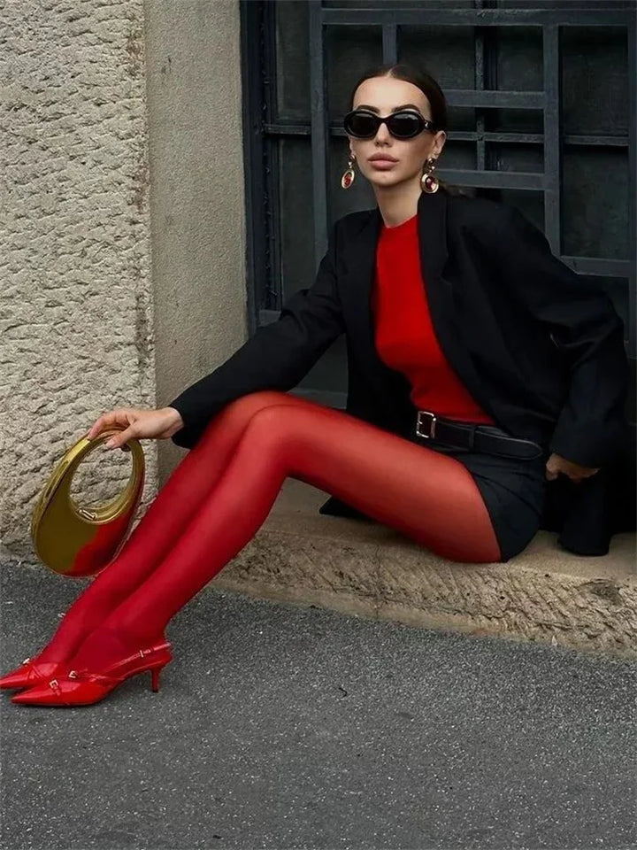 Opaque / sheer tights in a variety of colors
