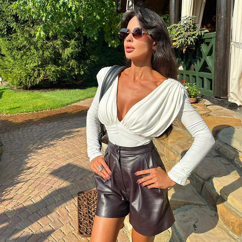 Elegant Bodysuit Top - Ninet