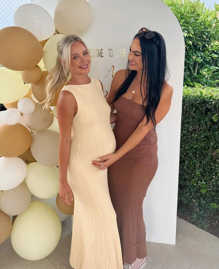 Elegant Knitted Maxi Dress - Daniel